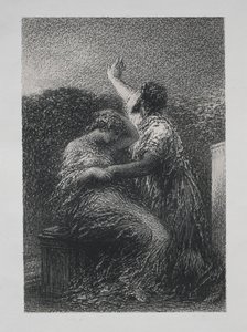 Magien Baltajar og Fatime, 1891. av Ignace Henri Jean Fantin Latour
