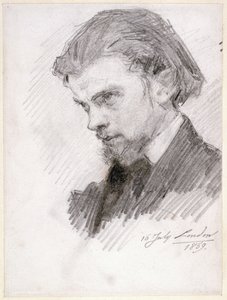 Selvportrett, 1859 av Ignace Henri Jean Fantin-Latour