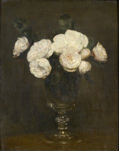Still Life of Malmaison Roses, 1800-tallet