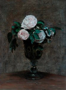 Studiet av roser, 1872 av Ignace Henri Jean Fantin Latour