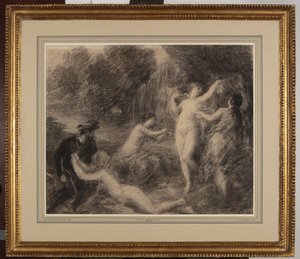 Tannhauser au Venusberg (kritt på papir) av Ignace Henri Jean Fantin-Latour