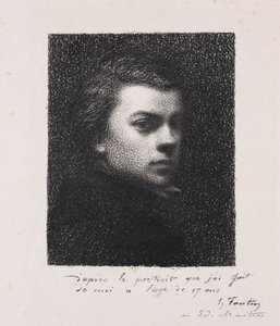 Kunstneren ved 17 år, 1892. av Ignace Henri Jean Fantin Latour