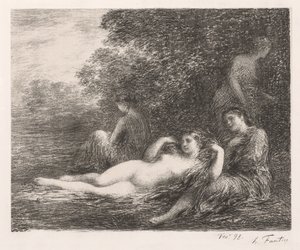 The Baders, 1898. av Ignace Henri Jean Fantin Latour