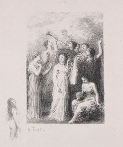 Den blinde. av Ignace Henri Jean Fantin Latour