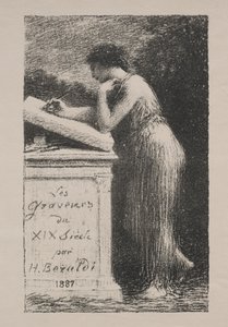 Litografien, 1887. av Ignace Henri Jean Fantin Latour