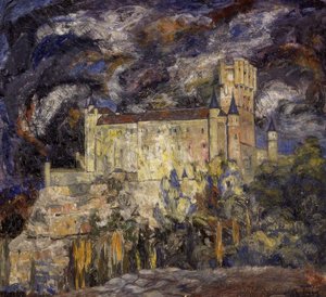 ALCAZAR DE SEGOVIA - 1925 - OLJE / LERT - 115X124 CM av Ignacio Zuloaga y Zabaleta