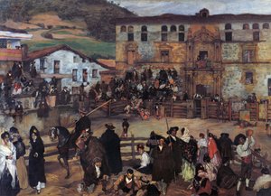 Tyrefekting i Eibar av Ignacio Zuloaga y Zabaleta