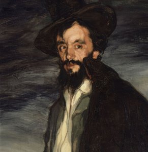 DETALJ ”PORTRETT AV MALEREN PABLO URANGA” –1905 – OLEO LERT, 146 × 115,5 CM av Ignacio Zuloaga y Zabaleta
