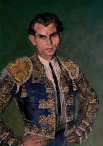 DOMINGO ORTEGA 1945 - DETALJ av Ignacio Zuloaga y Zabaleta