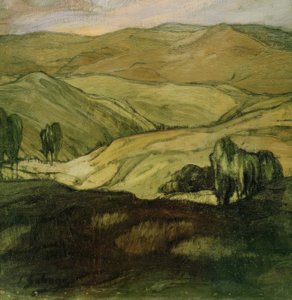 Landskap i Aragon av Ignacio Zuloaga y Zabaleta