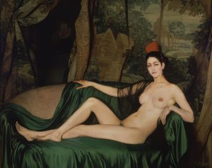 Mademoiselle Soutty – 1921 – olje på lerret – 144 × 177 cm av Ignacio Zuloaga y Zabaleta