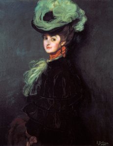 Portrett av Anny Bourdin (?) av Ignacio Zuloaga y Zabaleta