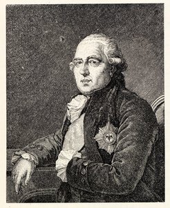 Portrett av Ewald Friedrich Graf von Hertzberg 1725-1795. av Ignaz Sebastian Klauber