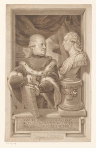 Portrett av Franz Georg, ridder av Kees av Ignaz Unterberger