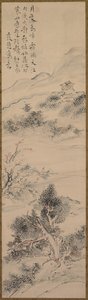 Illustrasjon av Zhang Qis dikt på Cold Mountain Temple
