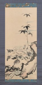Peon og bambus, ca. 1768. av Ike no Gyokuran