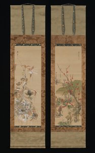 Flowers and Birds of the Four Seasons, midten av 1800-tallet. av Ikeda Koson