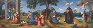Visjonen til St. Augustin av Il (1450-1517) Francia