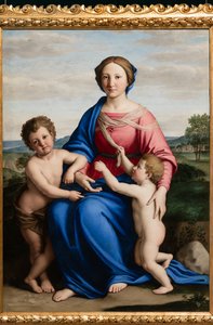 Jomfru Maria med spedbarnet Jesus og spedbarnet St. Johannes