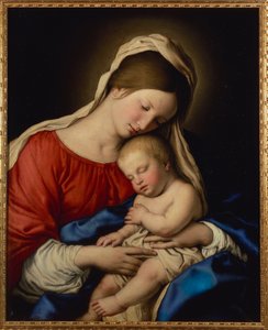 Madonnaen med det sovende Kristusbarnet av Il Sassoferrato