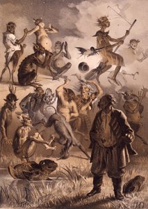 Illustrasjon til eventyret Det tapte brevet fra kvelder på en gård nær Dikanka av Nikolai Gogol,