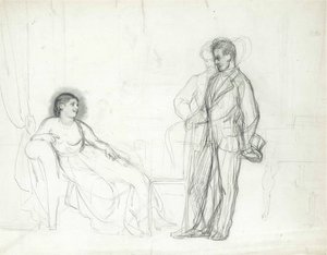 Adelina Patti som Violetta i operaen La traviata av Giuseppe Verdi, slutten av 1860-tallet-begynnelsen av 1870-tallet av Ilya Efimovich Repin