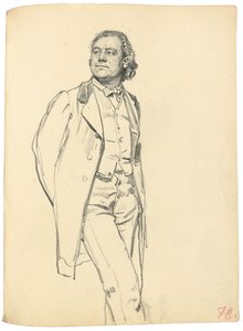 Figur av en stående mann, ca. 1872-1875 av Ilya Efimovich Repin