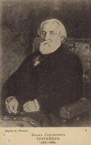 Ivan Turgenev , russisk romanforfatter, novelleforfatter og dramatiker av Ilya Efimovich Repin