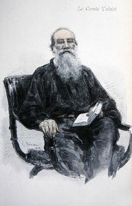 Lev Nikolaevich Tolstoj (1828-1910) av Ilya Efimovich Repin