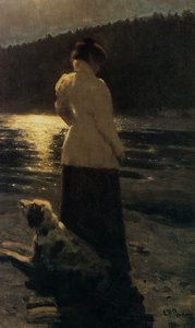 Månelys natt, 1896 av Ilya Efimovich Repin