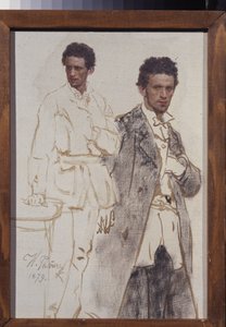 Portrett av Nikolai Ventsel. Maleri av Ilya Yefimovich Repin (Ilia Repin) (1844-1930), olje på lerret av Ilya Efimovich Repin