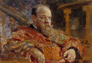 Portrett av Pavel Viktorovich Delarov 1851-1913, 1910 av Ilya Efimovich Repin