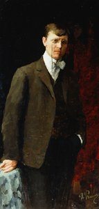 Portrett av en mann, muligens Ivan Georgievich Drozdov av Ilya Efimovich Repin