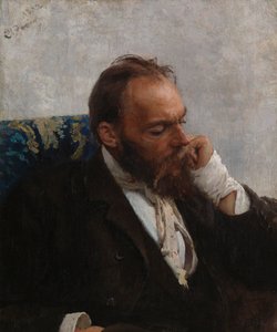 Portrett av kunstneren Nikolay (Mykola) Murashko av Ilya Efimovich Repin