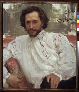 Portrett av forfatter Leonid Andreiev av Ilya Efimovich Repin