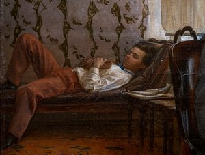 STUDENTER FORBEREDELSER TIL EN EKSAMEN (Detaljer) av Ilya Efimovich Repin