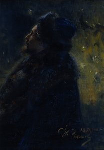 Sadko. Portrett av kunstneren Victor Vasnetsov 1848-1926, 1875 av Ilya Efimovich Repin