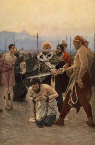 St Nicholas of Myra redder tre uskyldige fra døden av Ilya Efimovich Repin
