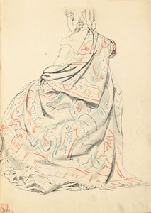 Studie for "A Parisian Cafe": A Seated Woman