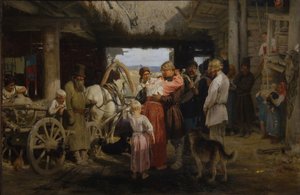 Rekruttfarvel, 1879 av Ilya Efimovich Repin