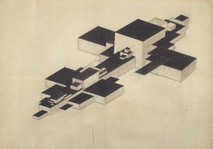 Design for Supremolet Suprematist Plane av Ilya Grigorevich Chashnik
