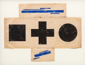 Suprematistisk mønster, ca 1921 av Ilya Grigorevich Chashnik