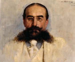 Portrett av Vladimir I. Nemirovich-Danchenko 1858-1943, 1899. av Ilya Savvich Galkin