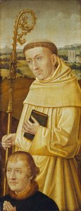 Saint Bernard med giver [forside] av Imitator of Flemish 15th Century