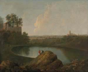 Hodet av Lake Nemi av Imitator of Richard Wilson RA
