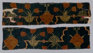 Fragmenter av et teppe, 1600-1650. av Imperial Manufactory