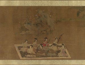 Lady Su Hui and Her Verse Puzzle, 1500-tallet. av In the style of Qiu Ying