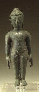 En Tirthankara fra Svetambara-sekten, Malwa-regionen (bronse) av Indian School