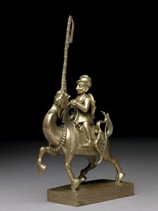 En fyrstikklåsmann som rir på en kamel, Vizagapatam, ca. 1795 (messing)