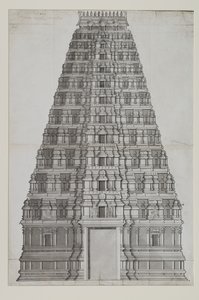 En tolv etasjes gopuram av Indian School